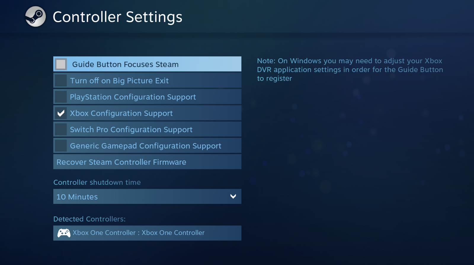 xbox one controller mac for steam
